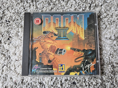 1st Release Doom 2 Hell on Earth PC CD-ROM Spiel / II Retro Vintage aus Big Box