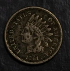 1861 Indian Cent VF Details Problems  Lot 4259
