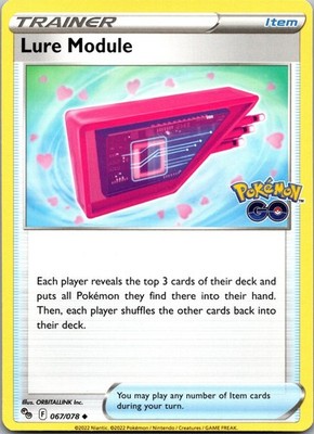 Lure Module 067/078 Uncommon Pokemon GO Pokemon Near Mint