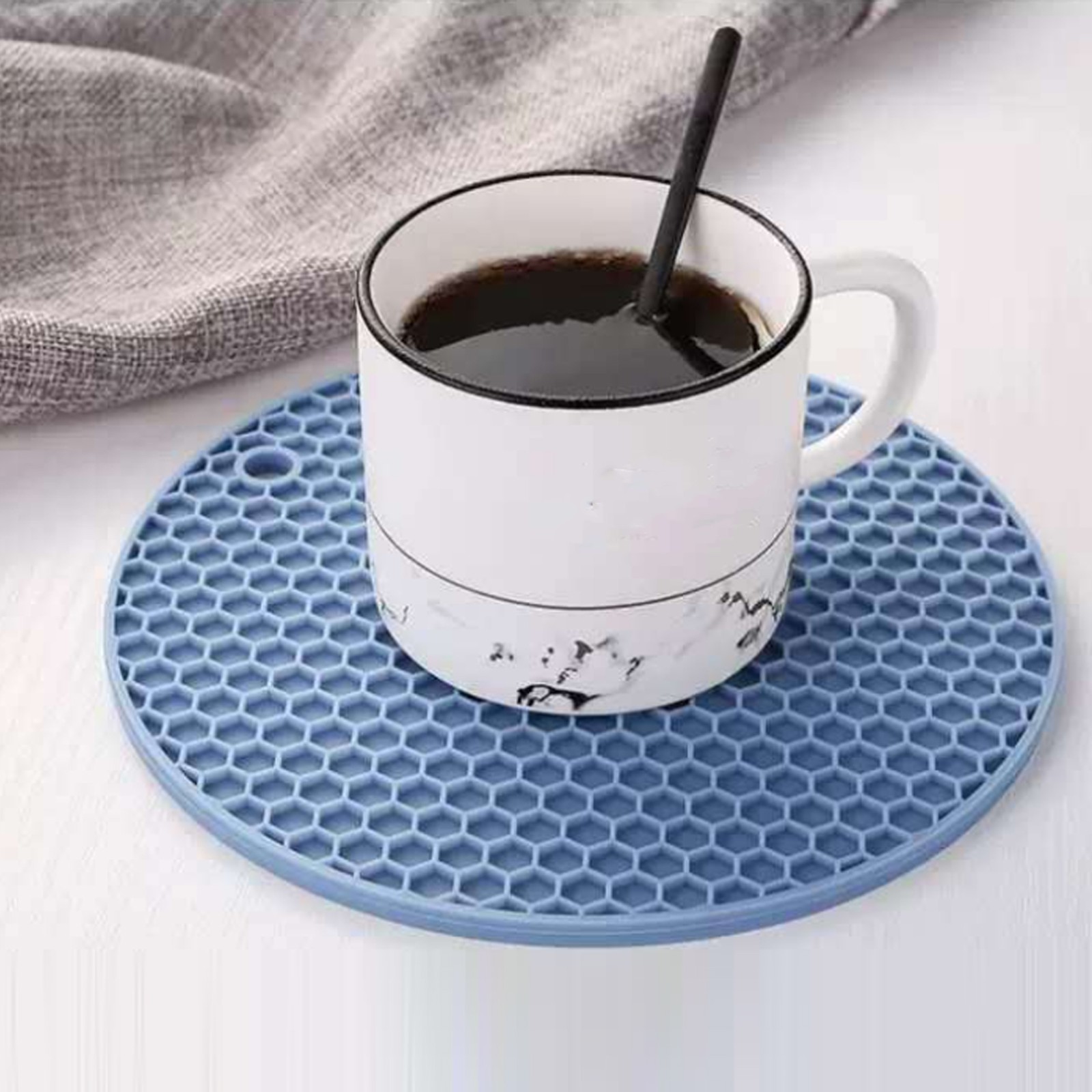 Set Of 2 Trivet Rubber Anti Slip Heat Insulation Mats For Hot Dishes Trending