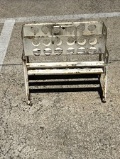 VINTAGE MOBIL VACUUM OIL BOTTLE COMPANY RACK GARAGE SERVICE STATION MUSCLE CAR