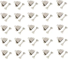 25 Sets 16.7Mm Clothing DIY Craft Snap Fasteners Invisible Pants Hooks Metal Sew