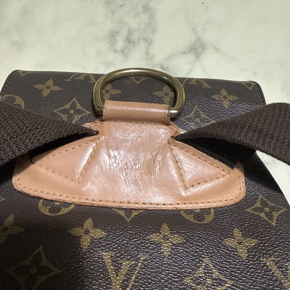 Mochila LOUIS VUITTON Montsouris GM Monograma Lona Auténtica Foto 3 de 4