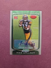 2009 Bowman Chrome #143 Mike Wallace (RC) Auto Sn# 3/10