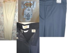 Women's Misses TALBOTS Pants Wool Fully-Lined size 10 Ivory and 12 Navy