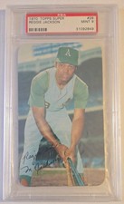 1970 TOPPS SUPER #28 REGGIE JACKSON ATHLETICS HOF PSA 9