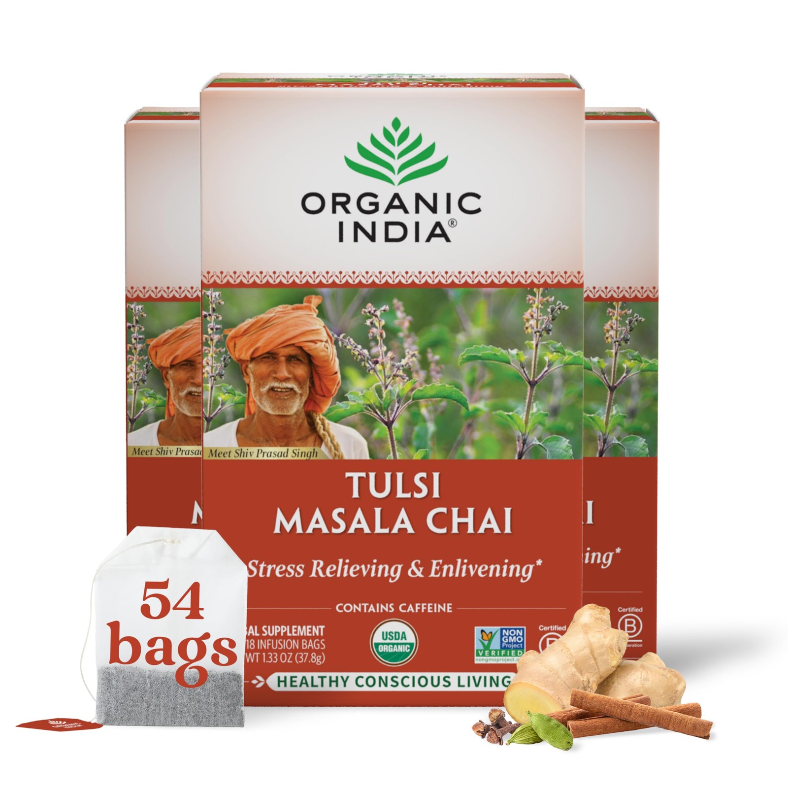 Bags - Holy Basil, 18 Count (pack Of 3)