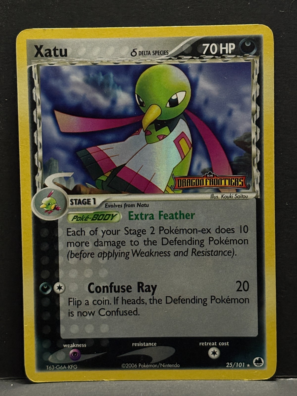 Xatu (Delta Species) 25/101 Dragon Frontiers Reverse Holo