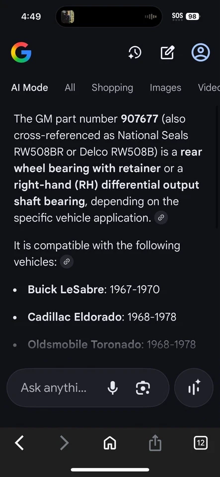 Lote De 2 Rodamientos De Rueda Nuevos OEM GM 907677 Pontiac Grand Prix 1965-68 Chief 65-66 Foto 2 de 4