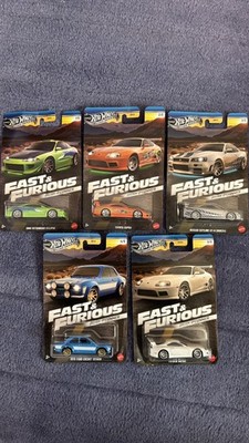 Hot Wheels Fast & Furious Brian O' Conner full set of 5 New Sealed Paul Walker 