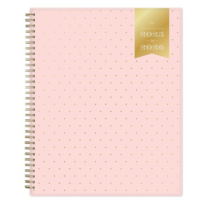 BLUE SKY 2025-2026 DAY DESIGNER ACADEMIC PLANNING CALENDAR - SWISS DOT BLUSH