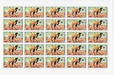 Mongolia 1985 Sc#1443/1446 WWF Camelus Bactrianus Full Sheetlet (25) UNFOLDED