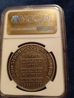 2019 Apollo 11 50th Anniversary 1oz Silvered Clad Robbins Medal Restrike NGC UNC — photo 5