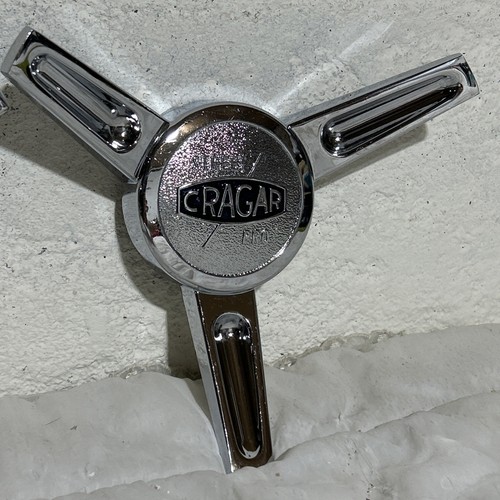 Cragar Street Pro Knock Off Spinner Chrome Custom Wheel Center Hub Caps (2) - Picture 3 of 9