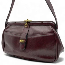 Gold Pfeil Brown Leather Shoulder Bag, Crossbody