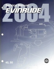 Manuale uso e manutenzione Evinrude 2004 40 50 HP motore fuoribordo Bombardier ricambi originali