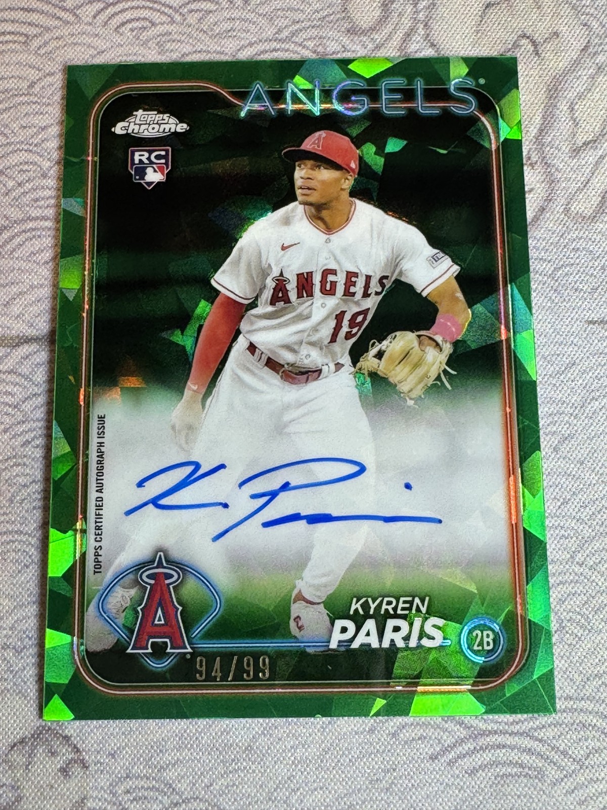 2024 Topps Chrome Sapphire Edition - Autographs Kyren Paris Green /99