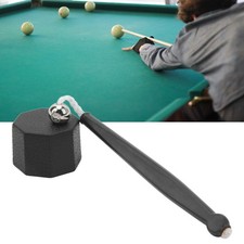 Pool Cue Chalk Holder Cover Octagonal Design Lightweight Black Plastic