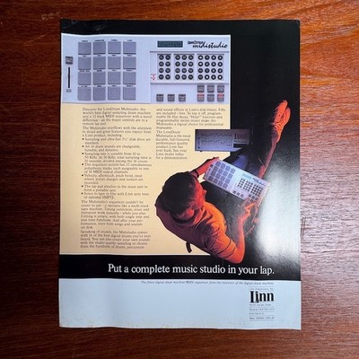 VINTAGE LINNDRUM MINISTUDIO INFORMATIONAL BROCHURE