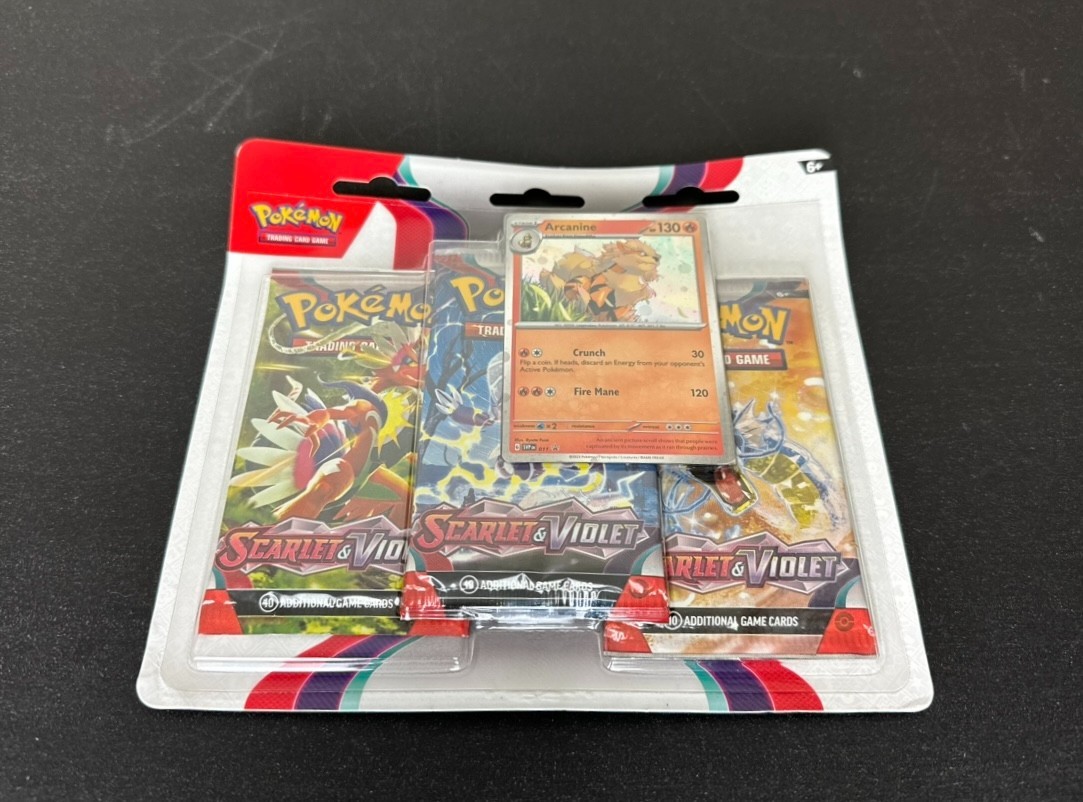Pokemon Scarlet & Violet Arcanine Blister Pack TCG Sealed
