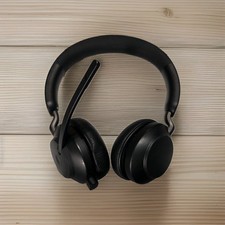Jabra Evolve2 65 UC Stereo Wireless Headset w/ Link 380c USB-C Dongle - Black