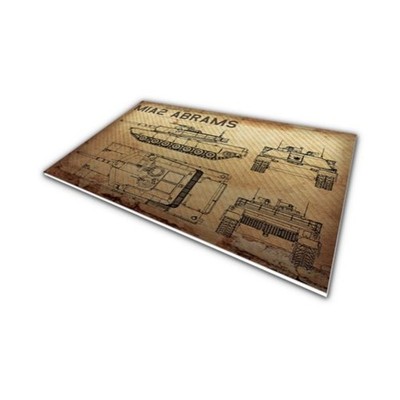 Hobby World AFV Blueprint 350x250mm M1A2 Abrams SW (New)