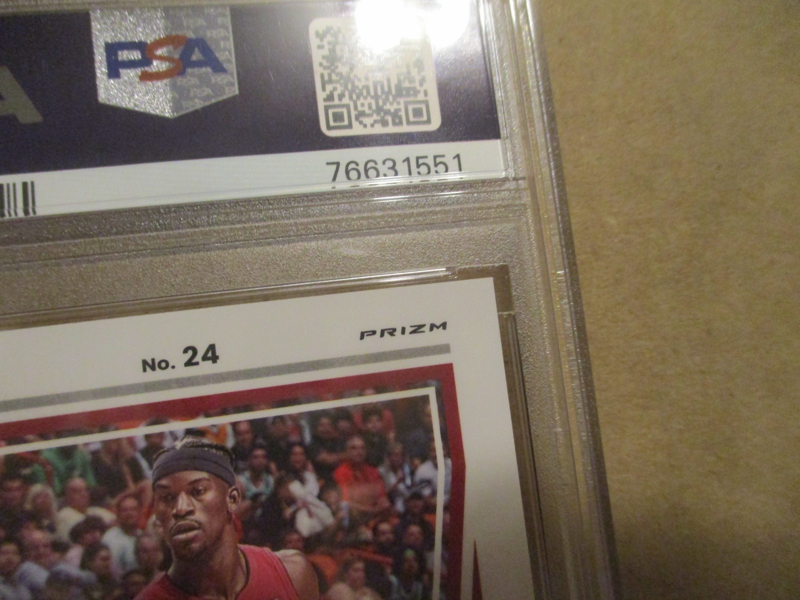 2022-23 OPTIC JIMMY BUTLER #24 ELITE DOMINATORS GOLD PRIZM 8/10 PSA 10 GEM MINT! view 12