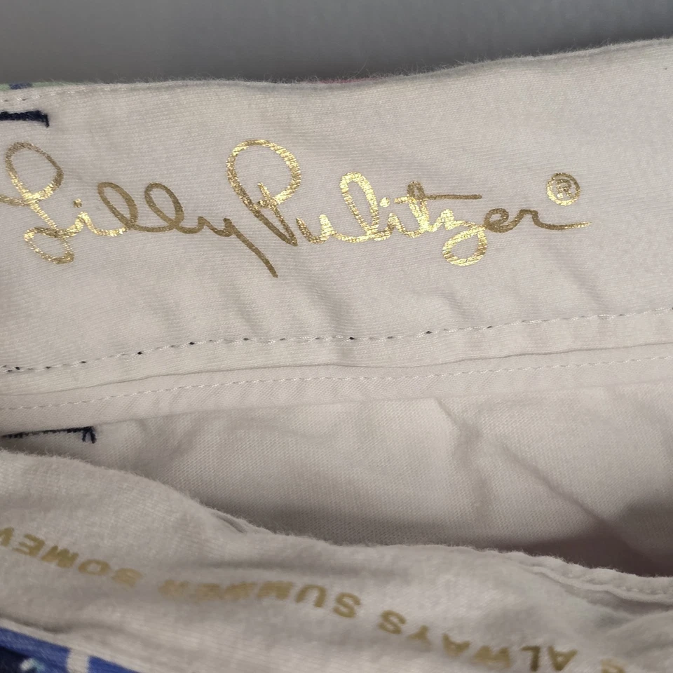 LILLY PULITZER Callahan Short Floral Stretch Praia Sarja Feminino 0 - Imagem 4 de 4