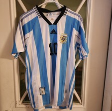 Lionel Messi #10 Mens Large Official Argentina Adidas Jersey | World Cup