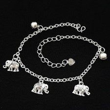 Artistic Elephant 925 Sterling Silver Bracelet 7.2g