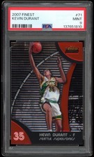 2007-08 Topps Finest #71 KEVIN DURANT RC Rookie Card PSA 9 MINT Sonics. rookie card picture