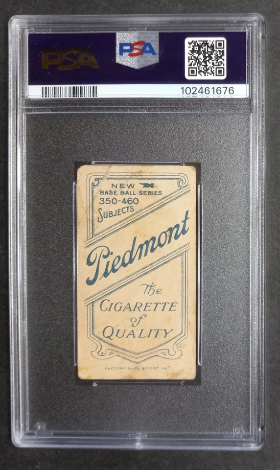 1909-11 T206 - John McGraw - Salón de la fama - Piamonte 350-460/25 - PSA 1 PR Foto 2 de 2