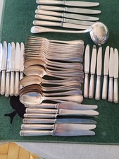 SET MENAGERE 49 PIÈCES CHRISTOFLE MALMAISON TRÈS BEL ÉTAT MÉTAL ARGENTÉ 