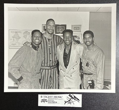 Original Johnny Gill Ron Harper Donnie Simpson Press Photo by Anna Harbin