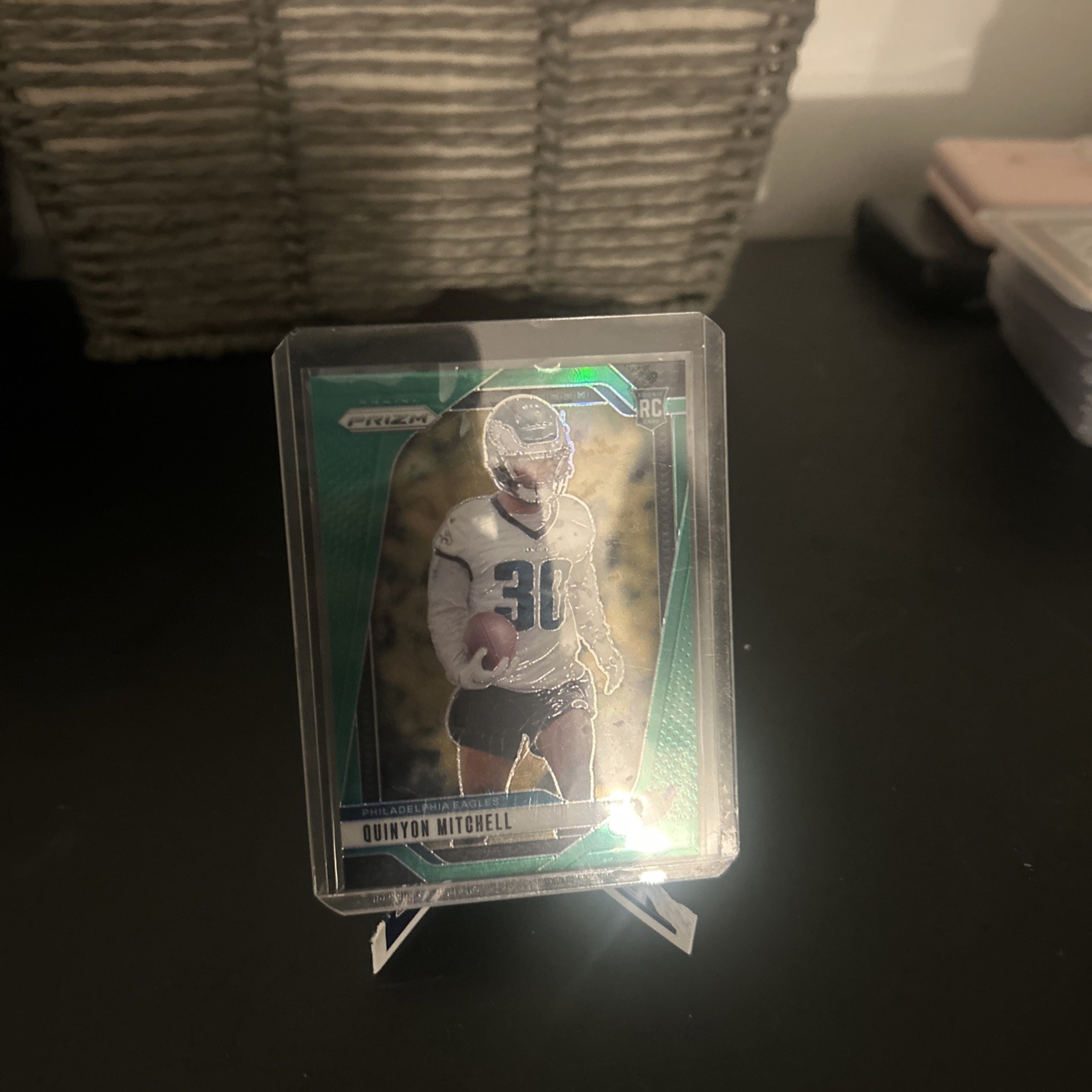 2024 Panini Prizm - Rookies Quinyon Mitchell #381 Green Prizm (RC)