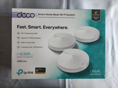 TP-LINK Deco M9 Plus AC2200 Smart Home Mesh Wi-Fi System (3 satellites)