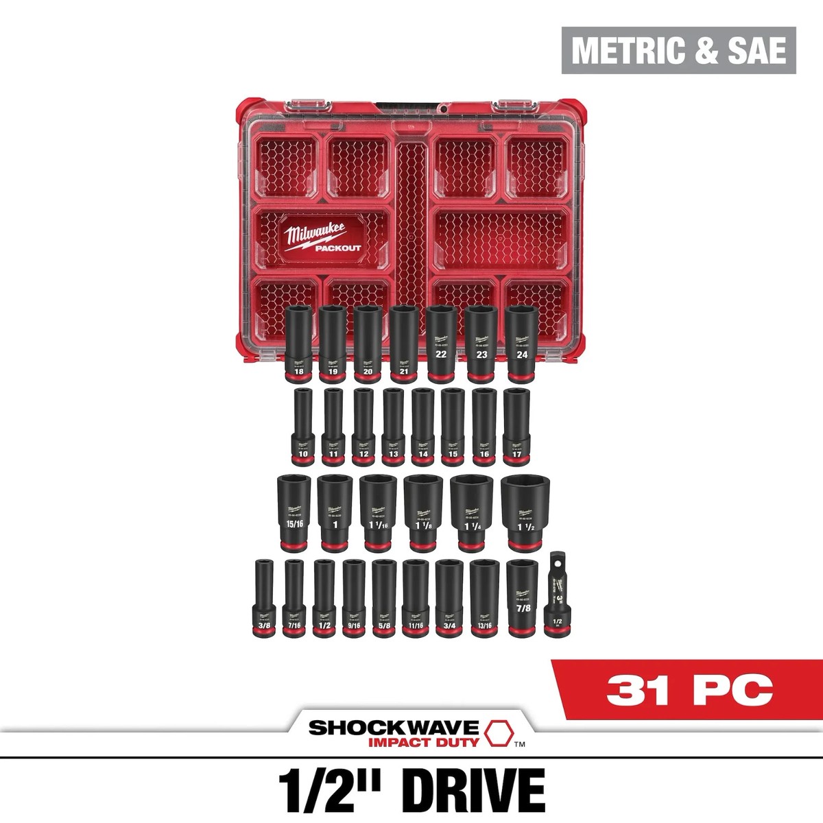 Milwaukee SHOCKWAVE Impact Driver Set - 49-66-6806 for sale online Milwaukee SHOCKWAVE Impact Driver Set - 49-66-6806 for sale online