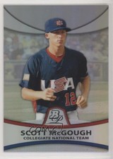 2010 Bowman Platinum Prospects Thin Stock Refractor /999 Scott McGough #PP41 z6b