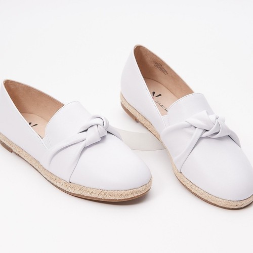 Isaac Mizrahi Live! Alpargata de cuero anudado talla 8,5