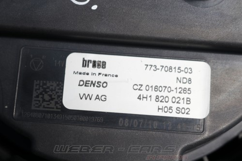 4H1820021B Klimaanlage Gebläse Gebläsekasten vorne OEM Audi A8 S8 4H - Afbeelding 8 van 10
