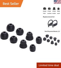 Brand New Replacement Silicone Earbuds Set for Powerbeats Pro in Black
