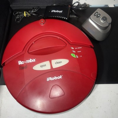 iRobot Roomba Red 4100 Robotic Vacuum As Is Parts Only Read