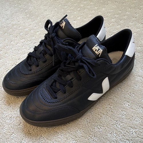 VEJA Panenka Leather Sneakers Black White EU 42 US W11/M9
