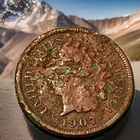 1907 Indian Head Cent Actual Coin Shown - 38