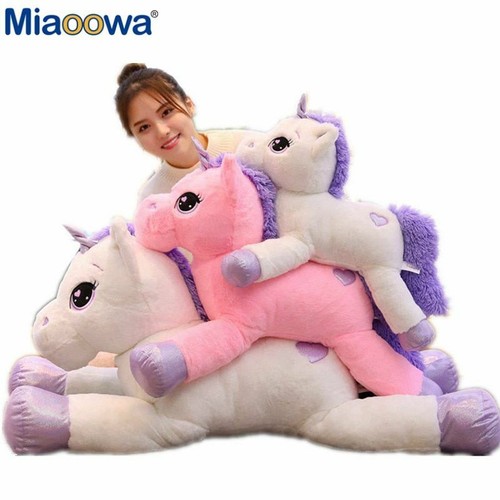 big stuffed unicorn toy