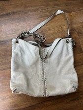 michael kors handbag Astor Studded Cement Color Silver Chain Tote