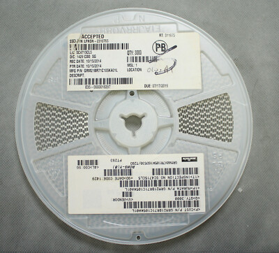 Reel of 3000 Murata GRM21BR71C105KA01L Ceramic Capacitors