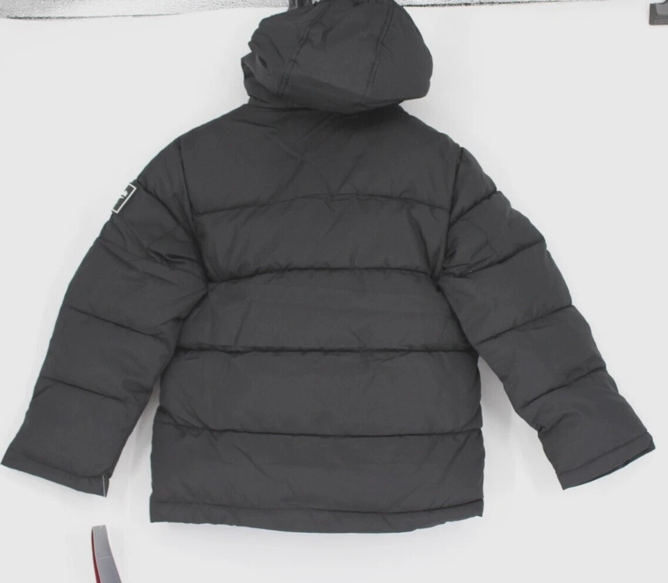 REEBOK HOODED PUFFER COAT BLACKL CHILDS SIZE 7 NWT $75 - Image 3 of 4