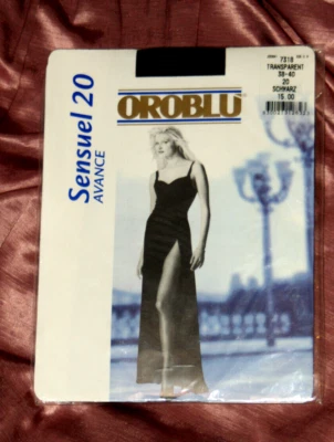 OROBLU Sensual 20 Avance zarte Strumpfhose * Tights transparent schwarz M - Bild 1 von 2