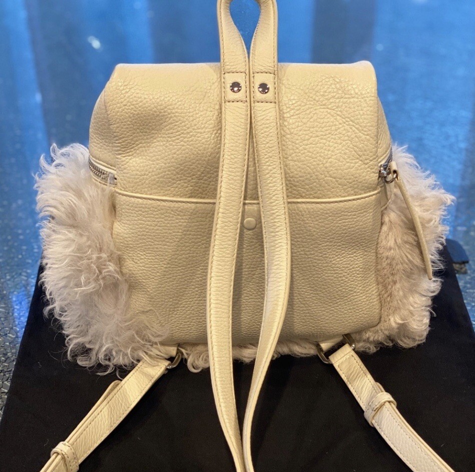 KARA Shearling Small Backpack - image 4